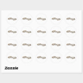 Echte Antiek persoon Ronde Sticker (Vel)