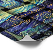 Echte artiesten Van Gogh Quote Poster (Hoek)