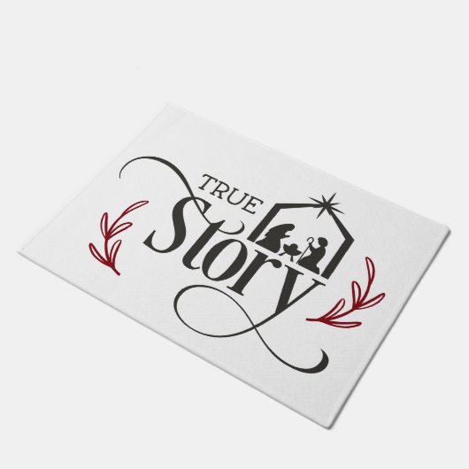 Echte artikelnativiteitskerst deurmat (Schuin)