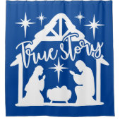 Echte artikelnativiteitskerst douchegordijn (Voorkant)