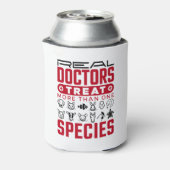 Echte artsen behandelen meer dan één diersoort blikjeskoeler (Blikje Achterkant)