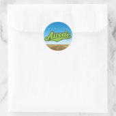 Echte Aussie - sticker (groen/outback) (Tas)