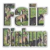 Echte Australische Sla Logolabel, Sticker (Voorkant)