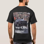 Echte auto's DON"T aandrijft de voorwielen T-shirt (Achterkant)