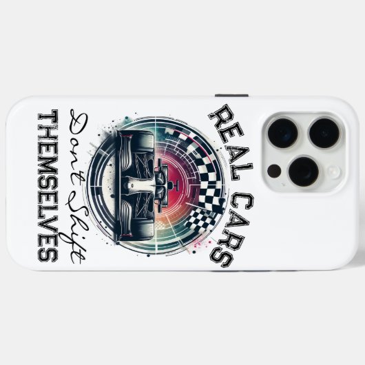 Echte auto's schakelen zichzelf niet Case-Mate iPhone case (Achterkant (horizontaal))
