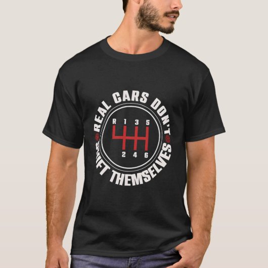 Echte auto's verschuiven zich niet in het autorace t-shirt (Voorkant)