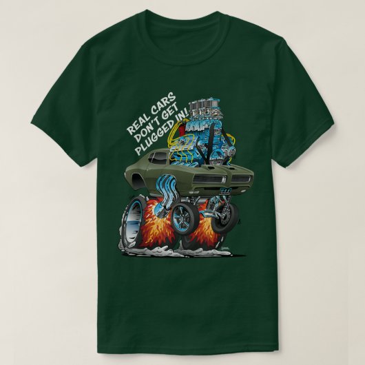 Echte auto's worden niet in de schimmelspieren ges t-shirt (Design voorkant)