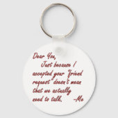 Echte betekenis van vriendschap sleutelhanger (Voorkant)