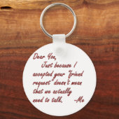 Echte betekenis van vriendschap sleutelhanger (Voorkant)