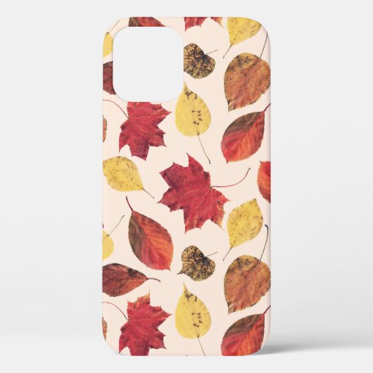 Echte bladeren foto, uniek naadloos patroon. Case-Mate iPhone case (Achterkant)