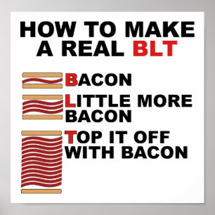 Echte BLT Grappige Poster