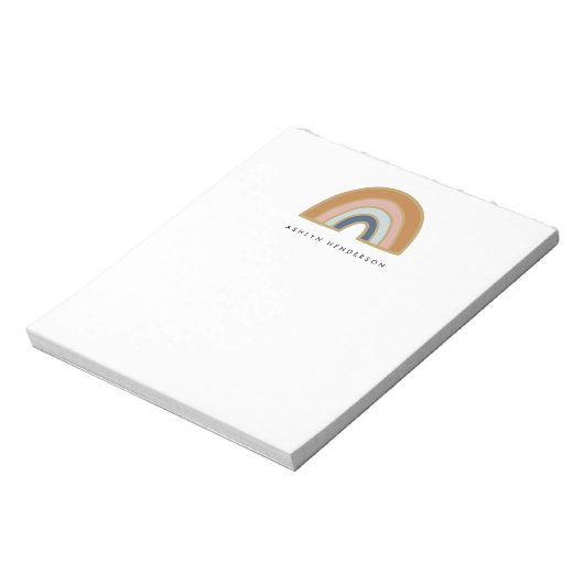 Echte Bohemian Rainbow - Aangepaste naam Notitieblok (Linkerzijde)