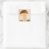 Echte boleten vierkante sticker (Tas)