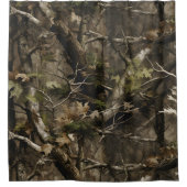 Echte boom camouflage douchegordijn (Voorkant)