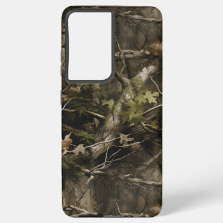 Echte boom camouflage telefoonhoesje samsung galaxy hoesje