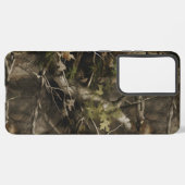 Echte boom camouflage telefoonhoesje samsung galaxy hoesje (Achterkant horizontaal)