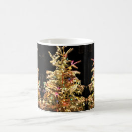 Echte boom Echte sneeuw Echte Kerstmis! Koffiemok