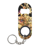 Echte boom Echte sneeuw Echte Kerstmis! Mini Flessenopener (Voorkant)