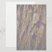 Echte boomschors briefpapier (Voorkant / Achterkant)