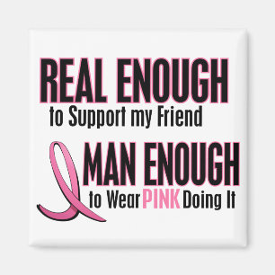 Echte BREAST CANCER T-Shirts (vriend) Magneet