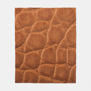 Echte bruine bruine elledertextuur fleece deken