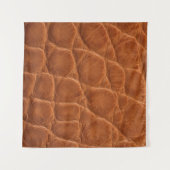 Echte bruine bruine elledertextuur wandkleed (Voorkant (horizontaal))