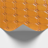 Echte bruine lederbekleding. cadeaupapier (Hoek)