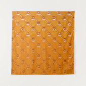 Echte bruine lederbekleding. wandkleed (Voorkant)