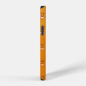 Echte bruine leren bekleding. iPhone hoesje (Rechterkant)