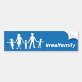 Echte Bumpersticker van de Vlag van de Familie, Re (Voorkant)