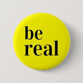 Echte Button Pin Yellow