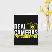 Echte camera's sms'en niet Cool fotografie Kaart (Gele Bloem)