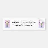 ECHTE christenen beoordelen de bumpersticker niet (Voorkant)