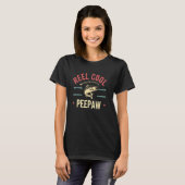 Echte Coole Opa Vissen Visser Grappig Retro Pee T-shirt (Voorkant volledig)