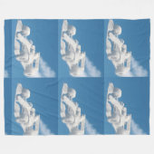 Echte coureur F1 patroon grote luxe fleece Deken (Voorkant (Horizontaal))