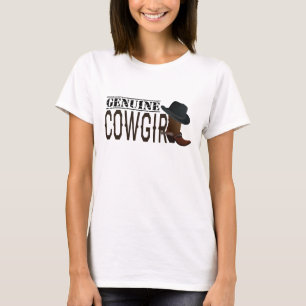 Echte Cowgirl Pet & Boots met Spurs T-shirt