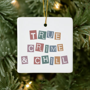 Echte criminaliteit en chill Show van Murder Cri Keramisch Ornament