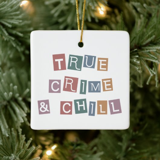 Echte criminaliteit en chill | Show van Murder Cri Keramisch Ornament (Boom)