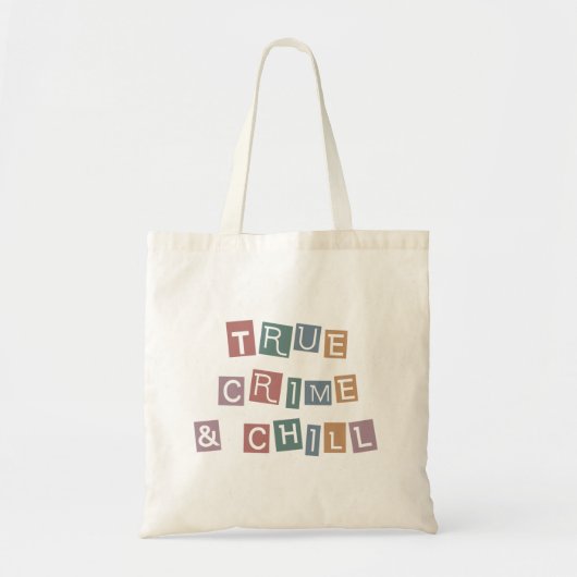 Echte criminaliteit en chill | Show van Murder Cri Tote Bag (Voorkant)