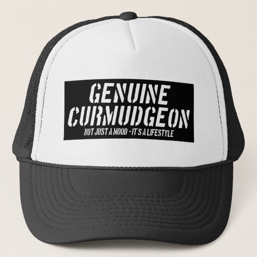 Echte Curmudgeon gewoon een stemming Het is een le Trucker Pet (Voorkant)