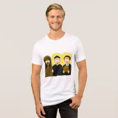 "Echte Deluxe Wonder" Tri-Blend Shirt (Voorkant volledig)