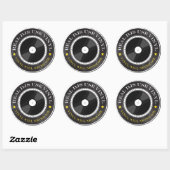 Echte DJ's Gebruik Vinyl Ronde Sticker (Vel)