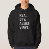 ECHTE DJ'S MISBRUIKEN VINYL HOODIE (Voorkant)