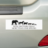 Echte Dokters (Dierenartsen) Behandelen Meer Dan é Bumpersticker (Op auto)