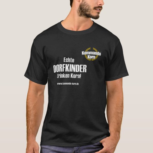 Echte dorpskinderen drink Cola grain T-shirt (Voorkant)