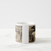 Echte eekhoorns in het oude westen espresso kop (Voorkant)