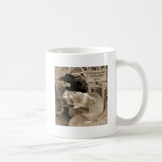 Echte eekhoorns in het oude westen koffiemok (Rechts)