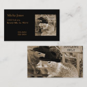 Echte eekhoorns in het oude westen visitekaartje (Voorkant / Achterkant)