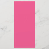 Echte Eenvoud 1 Anjer Roze Minimaal Huwelijk Menu (Achterkant)
