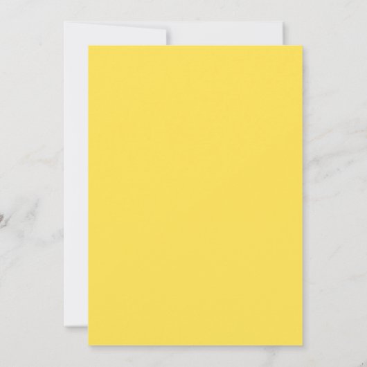 Echte eenvoud 1 Zonnebloem Minimalistische bruilof Kaart (Achterkant)